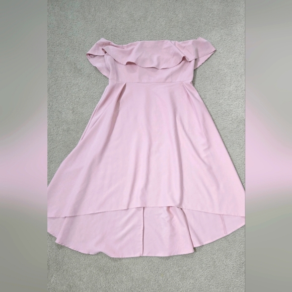 Chi Chi London Wanda Pink High-Low Formal Dress Size 14 - Picture 2 of 14